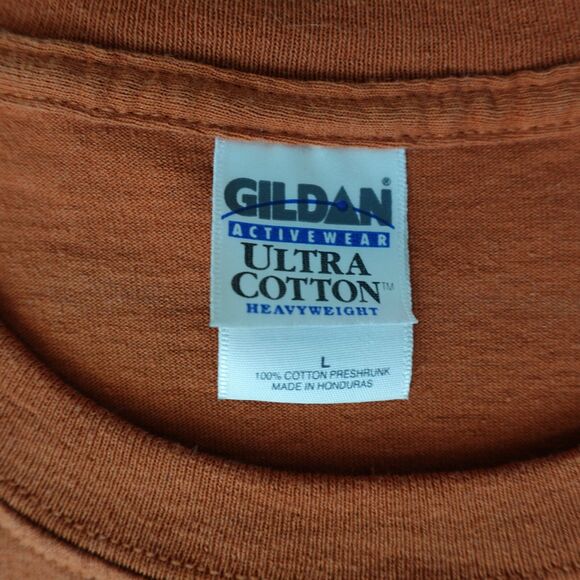 VTG Lone Star Rally Shirt Men's L Orange Galveston Texas Graphic Tee Biker 2005 - Picture 4 of 8